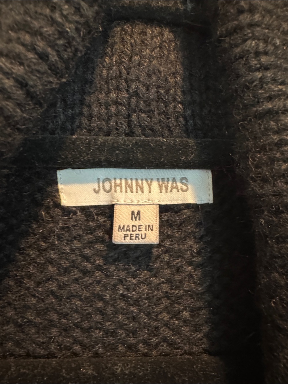Johnny Was Black Shawl-Collar Cardigan with Multicolor Floral Sleeves - Picture 4 of 6
